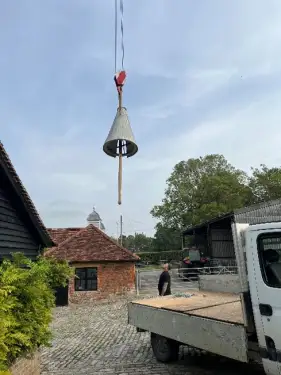 Click Here To Enlarge This Photo Of Painting an Oast Cowl