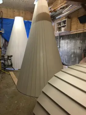 Click Here To Enlarge This Photo Of Painting an Oast Cowl